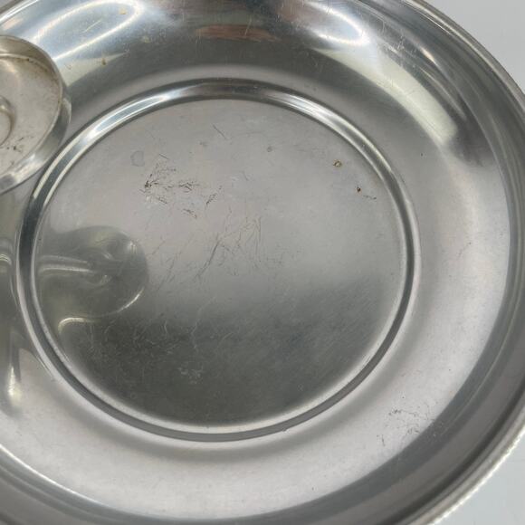 Vintage BW Buenilum Aluminum Serving Tray Bowl Chip and Dip - Picture 8 of 12